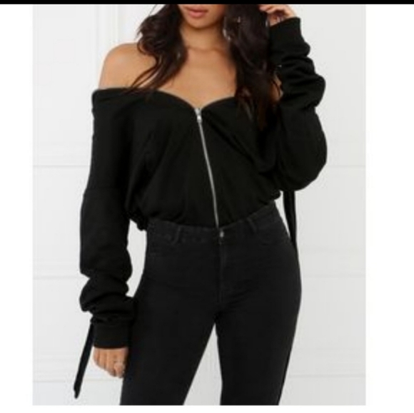 Lola Shoetique Sweaters - Miss Lola OVERSIZED black sweater